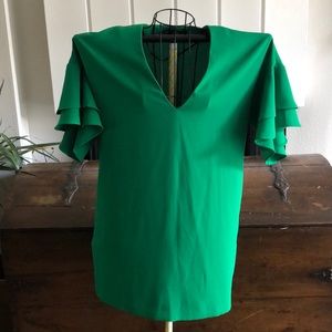 Green Zara Mini Dress